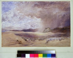 Kasteel Harlech door Alfred William Hunt
