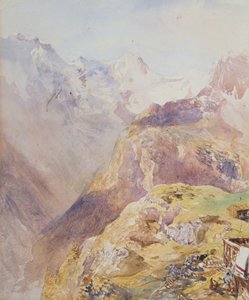 Lauterbrunnendal vanuit Murren door Alfred William Hunt