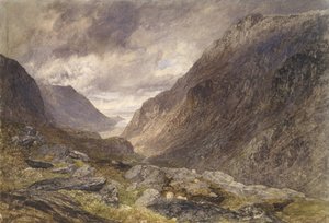 Pas van Llanberis, c.1853 door Alfred William Hunt