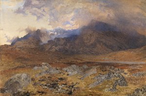 Snowdon na een April Hagelbui