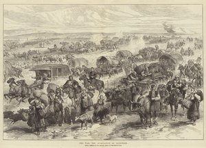 De oorlog, de evacuatie van Alexinatz