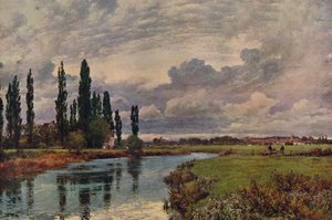 Populieren in de Thames-vallei, 19e eeuw, 1938 door Alfred William Parsons