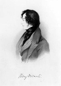 Portret van Benjamin Disraeli (1804-81) 1837