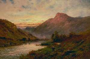 De Tay bij Zonsondergang, Dunkeld