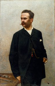 Portret van de schilder Niccolo Barabino (1832-1897)