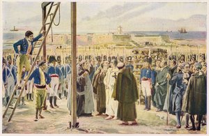 Executie van Gomes Freire Andrade, Portugal door Alfredo Roque Gameiro