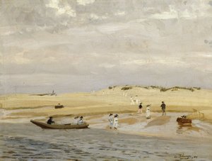 Figuren op een Strand