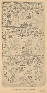 Pagina van het Troano-manuscript