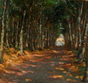 Allee in het park, ca. 1906