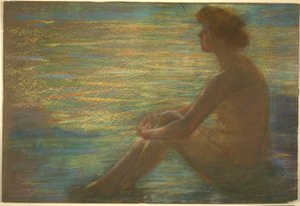 Naakt tegen de zee door Alice Pike Barney