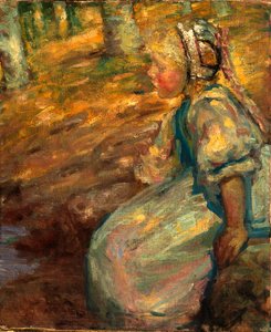 Boerenmeisje door Alice Pike Barney