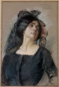 Spaanse vrouw door Alice Pike Barney