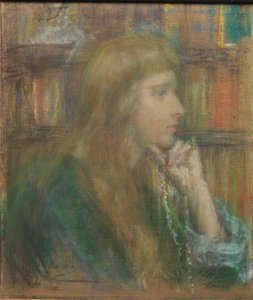 De schrijfster (Natalie Clifford Barney) door Alice Pike Barney