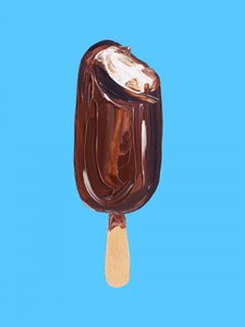 IJs met stukjes chocolade door Alice Straker