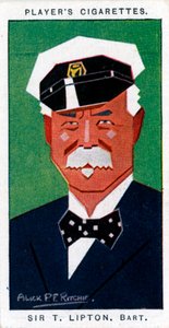 Sir Thomas Johnstone Lipton, 1e Baronet, Britse kruidenier en jachtsman, 1926 door Alick P. F. Ritchie