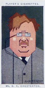 Gilbert Keith Chesterton door Alick Penrose Forbes Ritchie