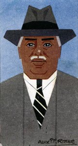 H.H. De Aga Khan III door Alick Penrose Forbes Ritchie