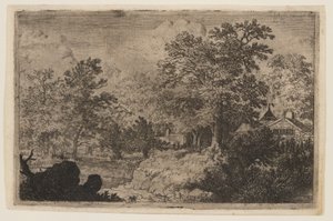 De eik op de heuvel door Allaert van Everdingen