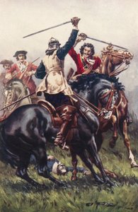Gevecht tussen een Ironside en een Cavalier
