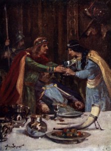 Vergiftiging van Koning Aethelbert II van East Anglia door Cynethryth, vrouw van Offa II van Mercia, 794