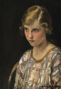 Zij (Het blozende meisje) door Allan Douglas Davidson