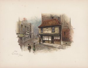 Bekend Londen: Old Curiosity Shop door Allan F. Barraud