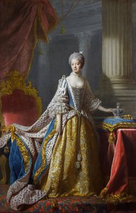 Allan Ramsay - Koningin Charlotte (Koninklijke collectie)1 door Allan Ramsay