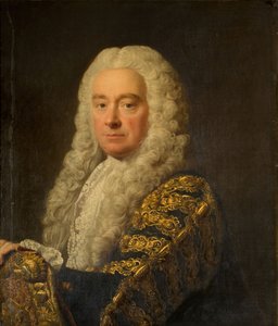 Portret van Philip Yorke, 1e graaf van Hardwicke, 1750-64 door Allan Ramsay