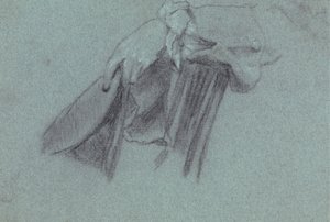 Studie van een Hand die een Hoed Vasthoudt door Allan Ramsay