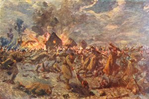 WO1: Bajonetaanval van de London Scottish bij Messines, Halloween door Allan Stewart