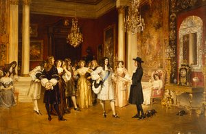 William Penn Ontvangt het Handvest van Pennsylvania van Karel II door Allan Stewart
