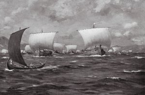 Xerxes geselt de Hellespont door Allan Stewart