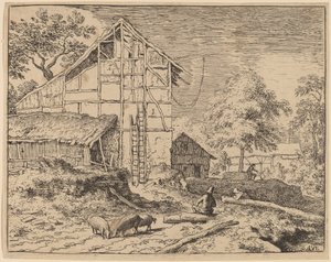 Huisje met twee ladders