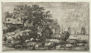 Acht Landschappen (H.57-64): Landschap met Twee Lege Boten