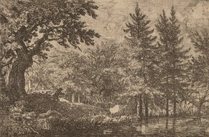 Sparren bij het water, waarschijnlijk ca. 1645-1656