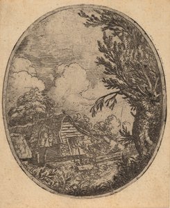 Hamlet tussen de bomen, waarschijnlijk ca. 1645-1656