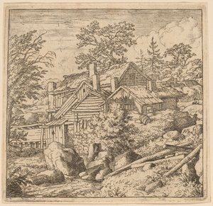 Hamlet op een Berghelling door Allart van Everdingen