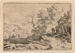 Hut met de Resten van een Heg door Allart van Everdingen