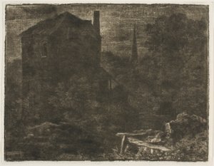 Landschap in de donkere stijl door Allart van Everdingen