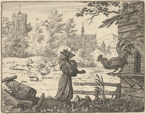 Renard, Vermomd als een Monnik, Wint het Vertrouwen van de Haan, 1650-75