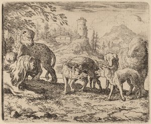 Reinaert Veroordeeld, waarschijnlijk ca. 1645-1656 door Allart van Everdingen