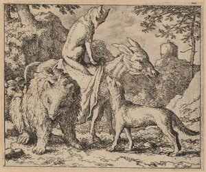 Reinaert Zittend Bovenop de Ezel