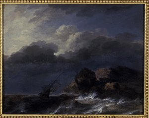 Zeegezicht door Allart van Everdingen