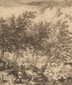 Varkenshoeder, waarschijnlijk ca. 1645-1656 door Allart van Everdingen