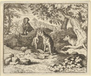 De das haast zich om Renard te waarschuwen voor de bedoeling van de leeuw