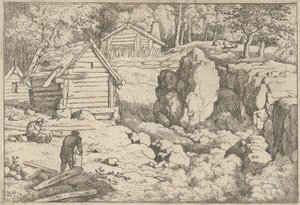 De timmerman, 17e eeuw door Allart van Everdingen