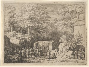 De vierde lente, 17e eeuw door Allart van Everdingen