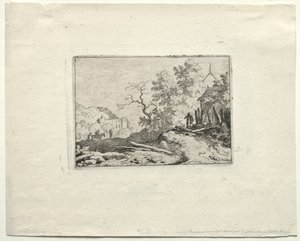 De Hut met het Rustieke Hek door Allart van Everdingen