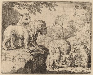 De Leeuw Vergeeft Reinaert voor de Andere Dieren, waarschijnlijk ca. 1645-1656