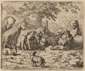 De Leeuw Vraagt Om Advies, waarschijnlijk ca. 1645-1656